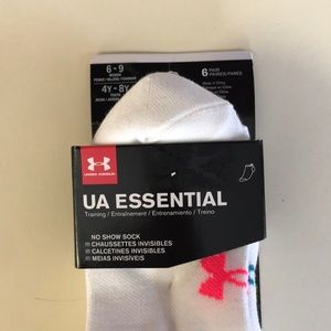 White Under Armour “No show sock”.